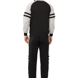 RELIGHT WEARS Men Colourblocked Mock Collar Neck Long Sleeves Tracksuit image 2