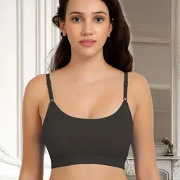 Samvar Black Cotton Non-Wired Non Padded Minimizer Bra-picture-17
