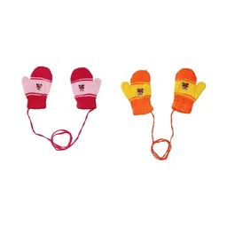 ketkar Unisex Kids Patterned Winter Gloves-picture-31