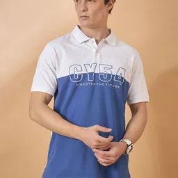 THE BEETEL HOUSE Typography Printed Polo Collar Cotton T-shirt-picture-17