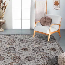 kaleen india Multicolor Vintage Polyester 9' X 12' Machine Made Carpet image 4