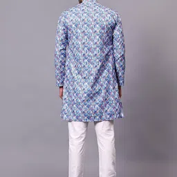 DOM Men Printed Kurta image 3