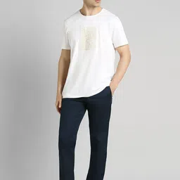 SIMON CARTER LONDON Men Slim Fit Mid-Rise Trousers image 3