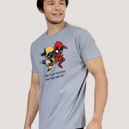 Greylongg Men Printed Applique T-shirt image 3