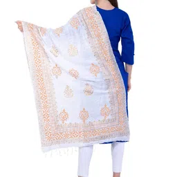 A R SILK DUPATTA HUB Ethnic Motifs Printed Dupatta image 2