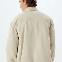 Koton Men Striped Tailored Jacket with Embroidered image 4