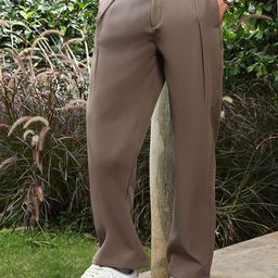 Campus Sutra Men Comfort Straight Fit Mid-Rise Cotton Trousers-picture-43