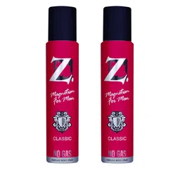 Z-MAGNETISM FOR MEN Classic Set Of 2 Long Lasting Deodorant Body Spray -120ml(99g) Each image 1