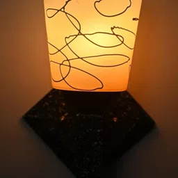 SOMIL Yellow Glass Cylinder Printed Wall Lamps-image-34