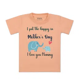 Arvesa Kids Typography Printed Round Neck Cotton T-shirt-picture-30