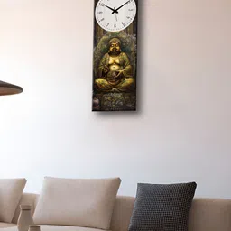 OLIVE TREE Green & Brown Printed Wooden Wall Clock image 4