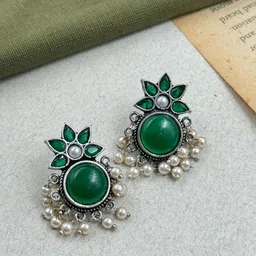 NAMAN ARTS Circular Studs Earrings-picture-10