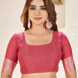 Ethnielle Ethnic Motifs Printed Pure Chiffon Patola Saree image 4