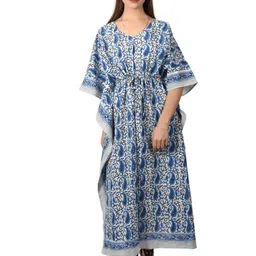 Fabric Venue Floral Print Kaftan Maxi Dress-picture-31