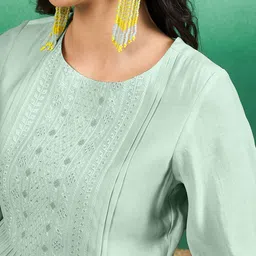 Sangria Embroidered Peplum Tops image 3