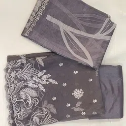NEE DESIGNSS Organza Unstitched Dress Material-picture-30