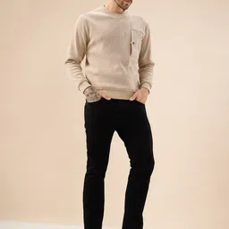 Status Quo Men Textured Round Neck Sweatshirt image 4