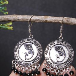 FASHION EMPIRE Silver-Plated German Silver Earrings-picture-8