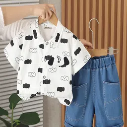 INCLUD Boys Printed Shirt with Shorts-picture-26