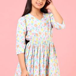 V-Mart Floral Print Fit & Flare Midi Dress-picture-17