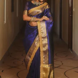 Saree mall Woven Design Zari Saree image 3