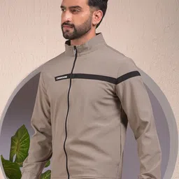 Crimsoune Club Men Mock Neck Front Open Sweatshirt image 5