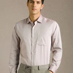Louis Philippe Micro Ditsy Printed Long Sleeves Pure Cotton Formal Shirt-picture-26