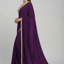 Rensa Zari Pure Georgette Designer Saree image 5