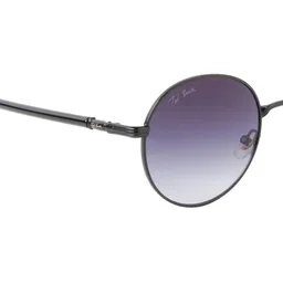 Ted Smith Unisex Grey Lens & Black Round Sunglasses with image 4