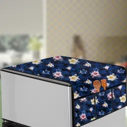 The Furnishing Tree Blue Plastic Refrigerator Cover-picture-31