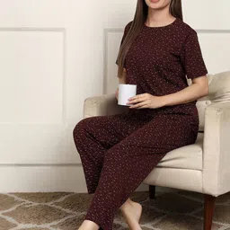 ETC Women Printed Night suit image 4