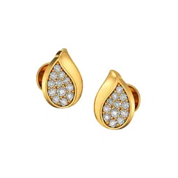 Joyalukkas Women 22Kt Shining Dewdrop Gold Stud Earring - 2.17 g image 4
