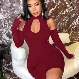 Stylecast X Slyck Cold-Shoulder Bodycon Dress-picture-32