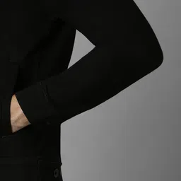 Louis Philippe Jeans Mock Collar Pure Cotton Open Front Jacket image 5