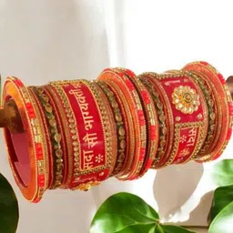 leshya Stone-Studded & Beaded Bridal Chura Bangle-picture-24