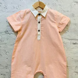 EARTHY TWEENS Infants Striped Cotton Romper-picture-38