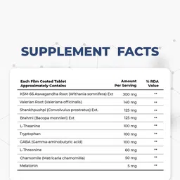 Muditam Stress & Sleep Tablets With KM-66 Ashwagandha - 60 Tablets image 2