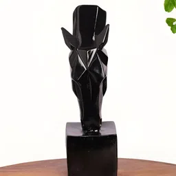 INTERNATIONAL GIFT Animal Showpiece Black Horse Birds & Animals Figurine Showpiece-image-48