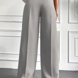 Next One Women Smart High-Rise Easy Wash Pleated Trousers image 3