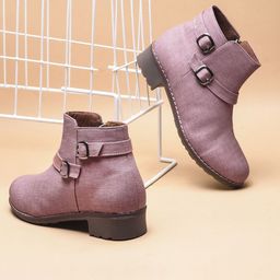 Try Me Women Casual Block-Heeled Boots-picture-5