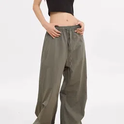 StyleCast Women Low-Rise Loose Fit Easy Wash Trousers-picture-37