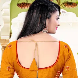 jayant creation Red Silk Blend Sarees-picture-42