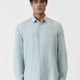 Greenfibre Men Opaque Striped Casual Shirt image 1