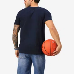 URBANICE Pack Of 2 Round Neck Relaxed Fit T-shirts image 2