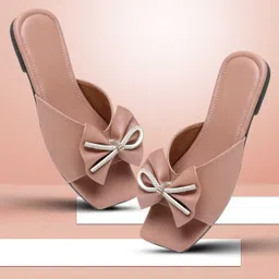 shine star flats0001 Genuine Leather Toe Regular Shoe Insole image 1