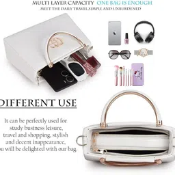 svemir White, Gold Women Sling Bag Women Bags Handbags for Women Ladies Bag Purse for Women Stylish Bag for Women image 4