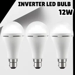 sacro (Emergency Inverter Blub) charging 12W LED Bulb for Extended Lighting_Pack_3D325 4 hrs Bulb Emergency Light image 1