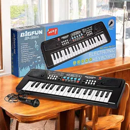 snm97 BF_430A1 Kids 37 Key Musical Piano Keyboard with Recording ,Mic & Battery Operated_A14 Analog Portable Keyboard image 1