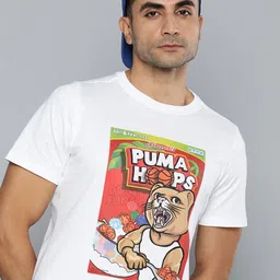 Puma Graphic Printed DYLAN Cereal Box Pure Cotton Oversized Basketball T-shirt-picture-13