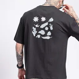 glitchez Modern Cool Graphic Printed Relaxed Fit T-shirt-picture-53